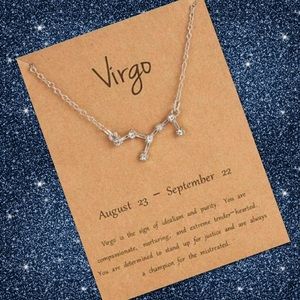 Virgo Sign Constellation Necklace Celestial